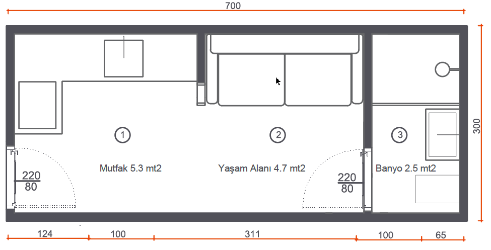 Katlanabilir Yaşam Alanı, Katlanır Ev, Katlanır konteyner